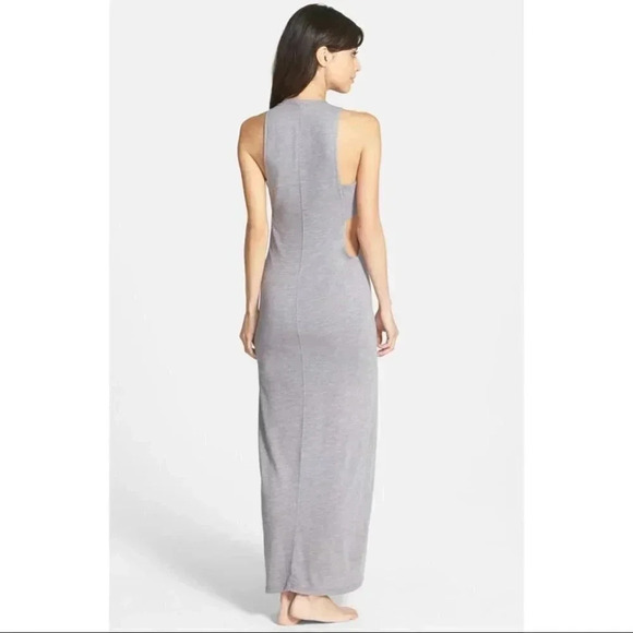 Monrow Cutout Side Heather Jersey Maxi Dress - Picture 4 of 16